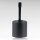Lampen Deckenbaldachin 62x63mm Zylinderform Metall schwarz mit Pendelrohr und Zugentlastung Kunststoff