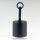 Lampen Deckenbaldachin 62x63mm Zylinderform Metall schwarz mit Pendelrohr für Kettenaufhängung