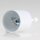 Lampen Deckenbaldachin 62x63mm Zylinderform Metall weiß mit Pendelrohr und Zugentlastung Kunststoff