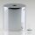 Lampen Deckenbaldachin 62x63mm Zylinderform Metall verchromt mit Zugentlastung Kunststoff transparent