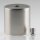 Lampen Deckenbaldachin 62x63mm Zylinderform Metall Edelstahloptik mit Zugentlastung Metall