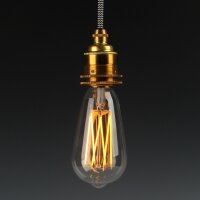 Danlamp E27 LED Edison Gold Vintage Lampe 4W 2000K 64mm...