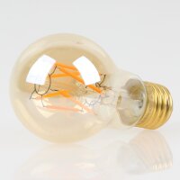 Danlamp E27 LED Standard de Luxe Gold Vintage Lampe 2W 2000K 60mm dimmbar