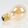 Danlamp E27 LED Standard de Luxe Gold Vintage Lampe 2W 2000K 60mm dimmbar