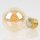 Danlamp E27 LED Standard de Luxe Gold Vintage Lampe 2W 2000K 60mm dimmbar
