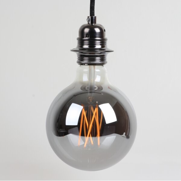 Danlamp E27 LED Mega Edison Globe Smoke II Vintage Lampe 4W 125mm dimmbar