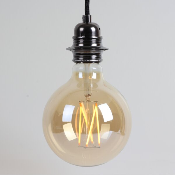 Danlamp E27 LED Mega Edison Gold Globe Vintage Lampe 4W 2000K 125mm dimmbar