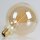 Danlamp E27 LED Mega Edison Gold Globe Vintage Lampe 4W 2000K 125mm dimmbar