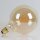 Danlamp E27 LED Mega Edison Gold Globe Vintage Lampe 4W 2000K 125mm dimmbar