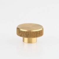 Lampen Rändelknopf M5 Innengewinde 18x10 mm Messing roh
