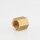 Lampen 6-Kant Knopf M10x1 Innengewinde 12x12 mm Messing roh
