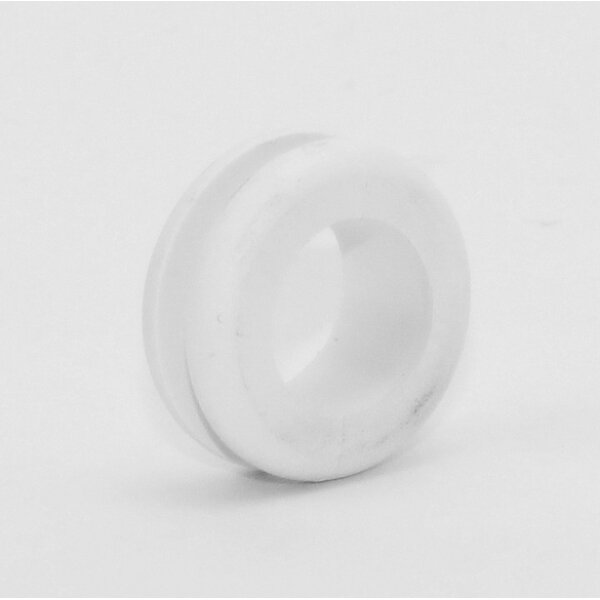 Kabeldurchführungstülle Ø 11 mm | Weich-PVC weiß | Für Lochbohrung 8 mm