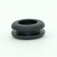 Kabeldurchführungstülle Ø 17 mm | Weich-PVC schwarz | Für Lochbohrung 12 mm