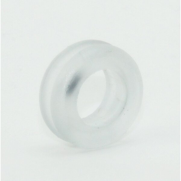 Kabeldurchführungstülle Ø 17 mm | Weich-PVC transparent | Für Lochbohrung 12 mm