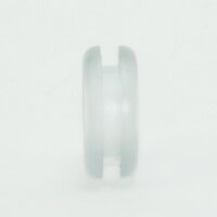 Kabeldurchführungstülle Ø 17 mm | Weich-PVC transparent | Für Lochbohrung 12 mm