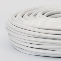 Textilkabel-Stoffkabel weiß 3-adrig 3x0,75 mit...
