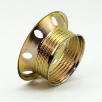 E27 Schraubring Unterring Metall vermessingt 60x25 mm für Lampenfassung mit Außengewinde