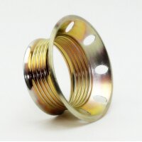 E27 Schraubring Unterring Metall vermessingt 60x25 mm für Lampenfassung mit Außengewinde