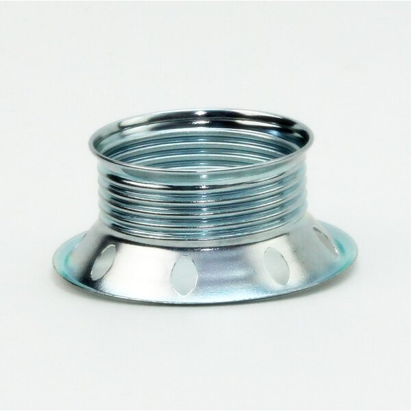 E27 Schraubring Unterring Metall verchromt 60x25 mm für Lampenfassungen mit Außengewinde