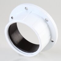 E27 Bakelit Schraubring Unterring weiß lackiert für Lampenfassungen mit Außengewinde 58x24 mm