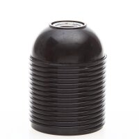 E27 Bakelit Lampenfassung mit Außengewinde schwarz...