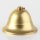 Lampen Baldachin – Metall Messing roh, Flämische Tulpenform Ø 90 mm × H 61 mm, für 10er Pendelrohr