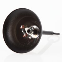 Lampen Baldachin – Metall schwarz, Tulpenform...