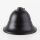 Lampen Baldachin – Metall schwarz, Flämische Tulpenform Ø 90 mm × H 61 mm, für 10er Pendelrohr