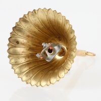 Lampen Baldachin – Metall Messing roh, Ø 100...