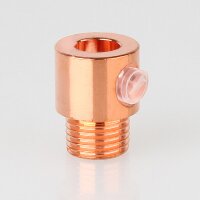 M10x1 Klemmnippel Zugentlastung aus Metall verkupfert mit...