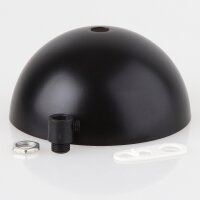 Lampen Baldachin Metall schwarz 50 × 100 mm mit...