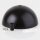 Lampen Baldachin Metall schwarz 50 × 100 mm mit schwarzem Kunststoff-Zugentlaster