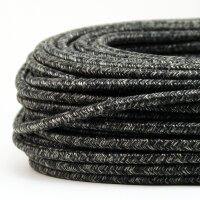 Textilkabel Stoffkabel grau meliert 3-adrig 3x0,75...