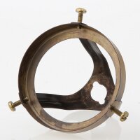 Lampenschirm-Glashalter antik fumé für E14/E27 Fassungen, inkl. Rändelschrauben 62x57