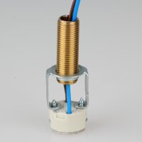 Fassungshalter M10x1 für 12 Volt und GU10 Halogen-Fassungen