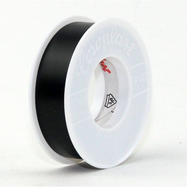 PVC Elektro-Isolierband 15 mm x 10 m – schwarz – Coroplast