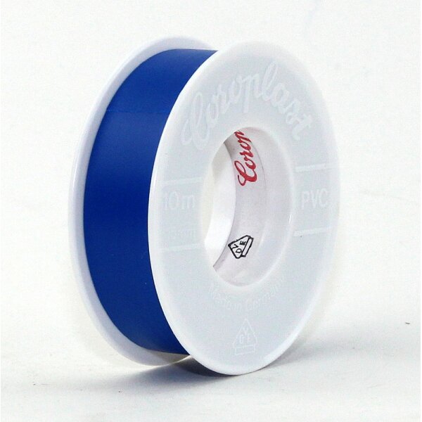 PVC Elektro-Isolierband 15 mm x 10 m – blau – Coroplast