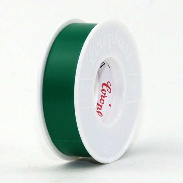 PVC Elektro-Isolierband 15 mm x 10 m – grün – Coroplast
