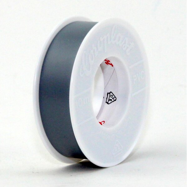 PVC Elektro-Isolierband 15 mm x 10 m – grau – Coroplast