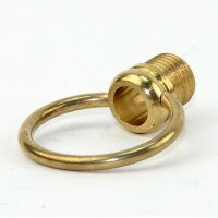 Ringnippel Messing roh M10x1 Außengewinde – beweglicher Bügel, Ø 27 mm