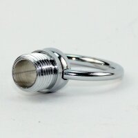 Ringnippel Metall verchromt M10x1 Außengewinde...