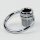 Ringnippel Metall verchromt M10x1 Außengewinde – beweglicher Bügel, Ø 27 mm
