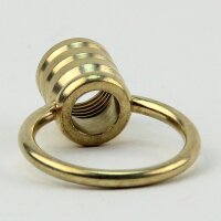 Ringnippel Messing roh M10x1 Innengewinde – beweglicher Bügel, Ø 27 mm