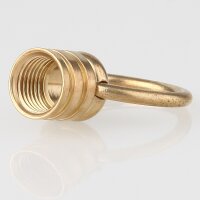 Ringnippel Messing roh M10x1 Innengewinde – beweglicher Bügel, Ø 27 mm