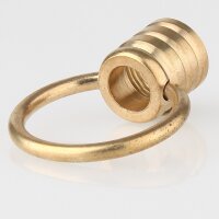 Ringnippel Messing roh M10x1 Innengewinde – beweglicher Bügel, Ø 27 mm