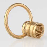 Ringnippel Messing roh M10x1 Innengewinde – beweglicher Bügel, Ø 27 mm