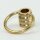 Ringnippel Messing roh M10x1 Innengewinde – beweglicher Bügel, Ø 27 mm