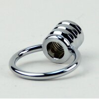Ringnippel Metall verchromt M10x1 Innengewinde – beweglicher Bügel, Ø 27 mm