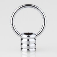 Ringnippel Metall verchromt M10x1 Innengewinde – beweglicher Bügel, Ø 27 mm