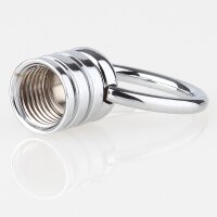 Ringnippel Metall verchromt M10x1 Innengewinde – beweglicher Bügel, Ø 27 mm